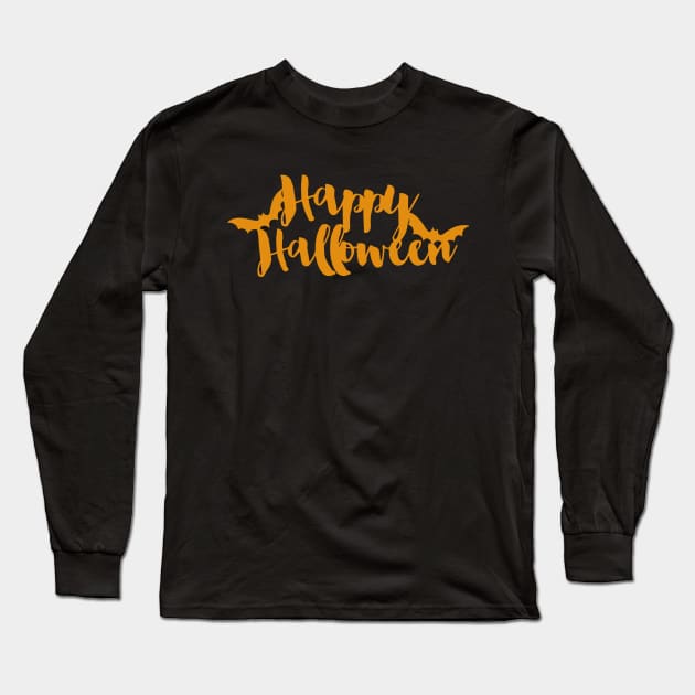 Happy Halloween Long Sleeve T-Shirt by giantplayful